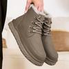 Новейшие осенне-зимние ботинки на толстой подошве, высокие, теплые хлопковые ботинки, толстые, мужские, устойчивые к холоду и морозу