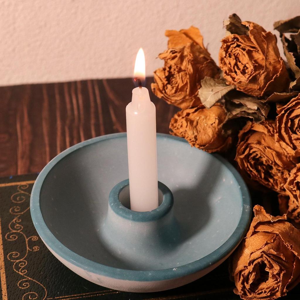 Круглая основа для свечи, силиконовая форма, форма для подсвечника из бетона своими руками, форма для подсвечника из гипсового цемента, силиконовая форма для смолы