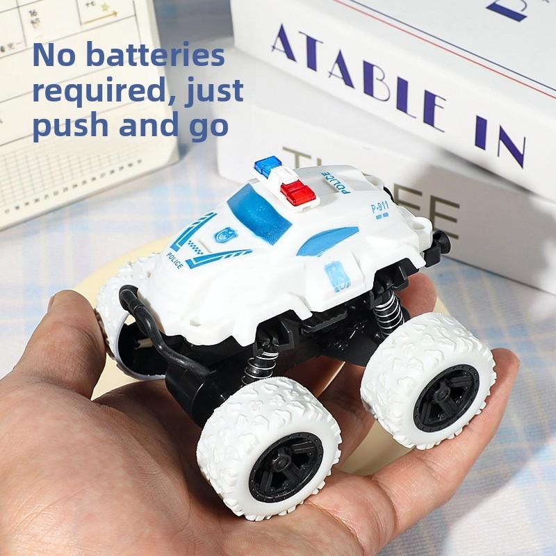 Off Road Police Car Toy With Inertia Drive Durable Plastic Model For Kids Play