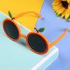 1pc Orange Design Party Glasses, Cartoon Plastic Fruit Design Party Prop Glasses For Party