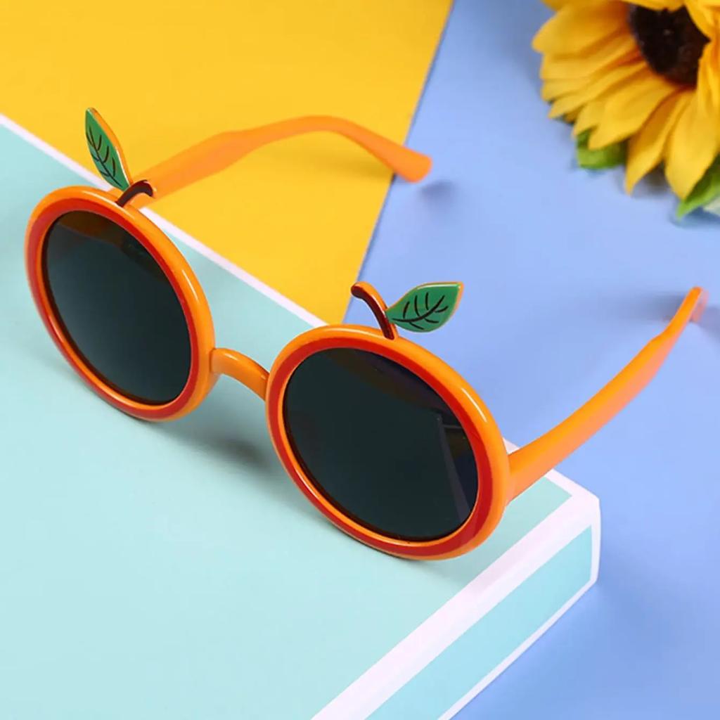 1pc Orange Design Party Glasses, Cartoon Plastic Fruit Design Party Prop Glasses For Party