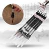 6Pcs Piston Fill Design Water Brush Pen White /Brown Brush Calligraphy Water Pen  Brush Practice