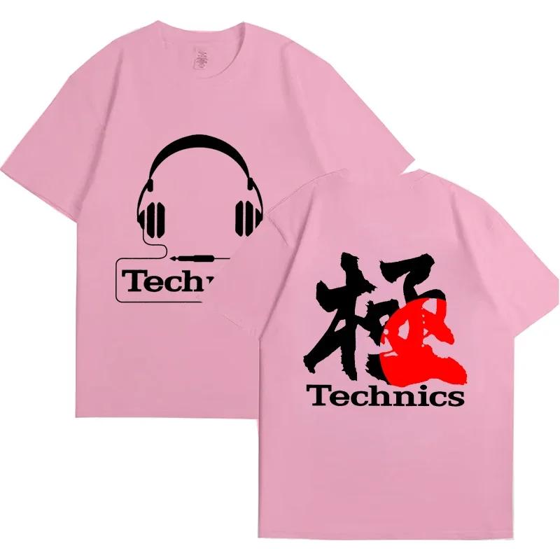 Футболки с принтом Real Djs Matter Technics для мужчин с коротким рукавом Harajuku Street, летние футболки Technics Headphone DJ Harajuku, футболка для мужчин