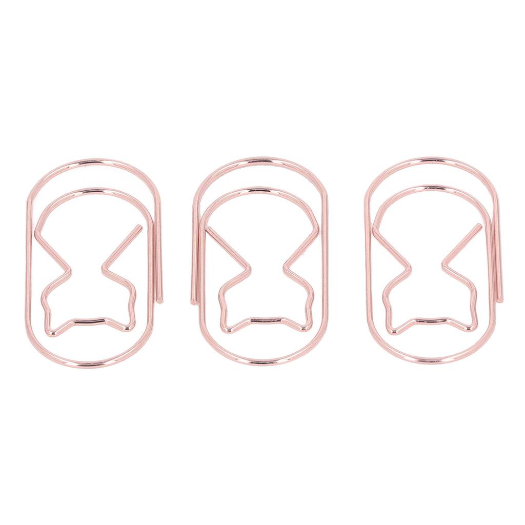 4 Box Cute Cat Paper Clip Fun Shaped Plated Paper Clamp Book Clips Wire Book for File Classification