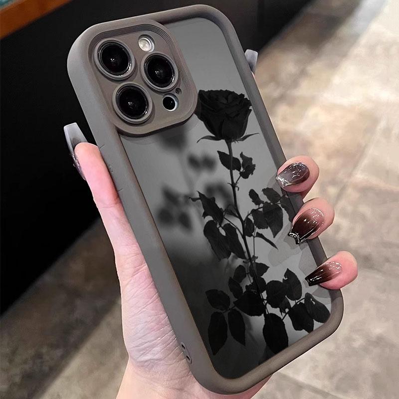 Минималистичный чехол с цветочным рисунком и розами для Xiaomi 14T 13T 12T Pro 11 Lite 5G 14 13 12, противоударный, матовый, мягкий силиконовый.
