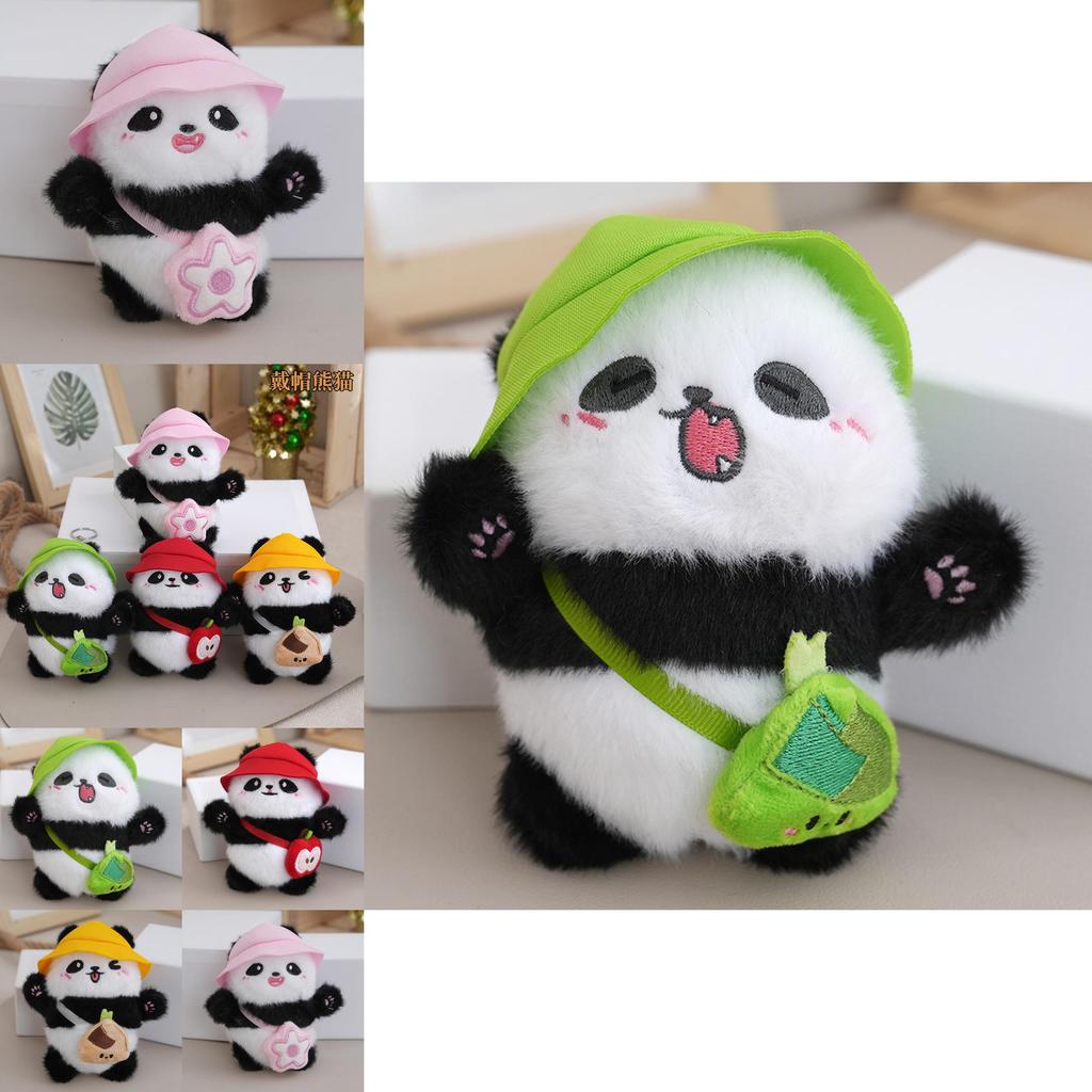 Очаровательный Милый Плюшевый Брелок-Кукла Панда Мягкая Мягкая Игрушка Подвеска для Рюкзака