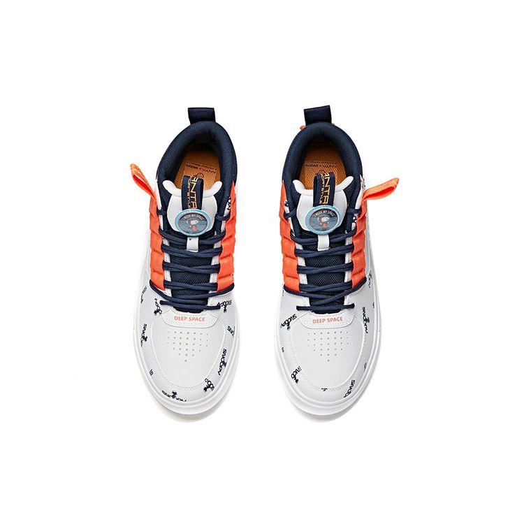 Anta Snoopy X High-Top кроссовки мужские кроссовки белые синие оранжевые 912128017-1