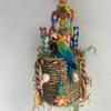 Chewable Parrot Bird Foraging Basket Bird Foraging Toy Seagrass Basket Bird Toy