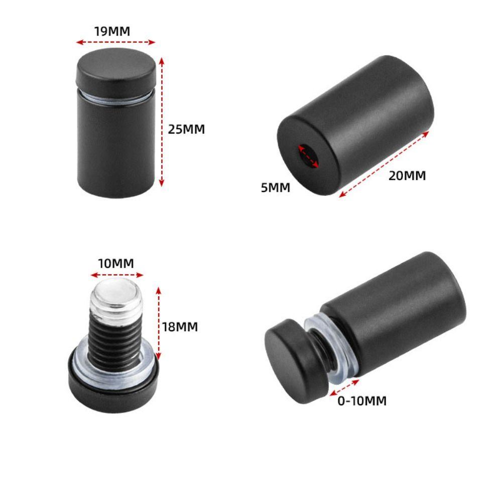 4pcs Stainless steel Stainless steel advertising nails rust-proof Silver/gold/black Acrylic board screws Strong tolerance firm