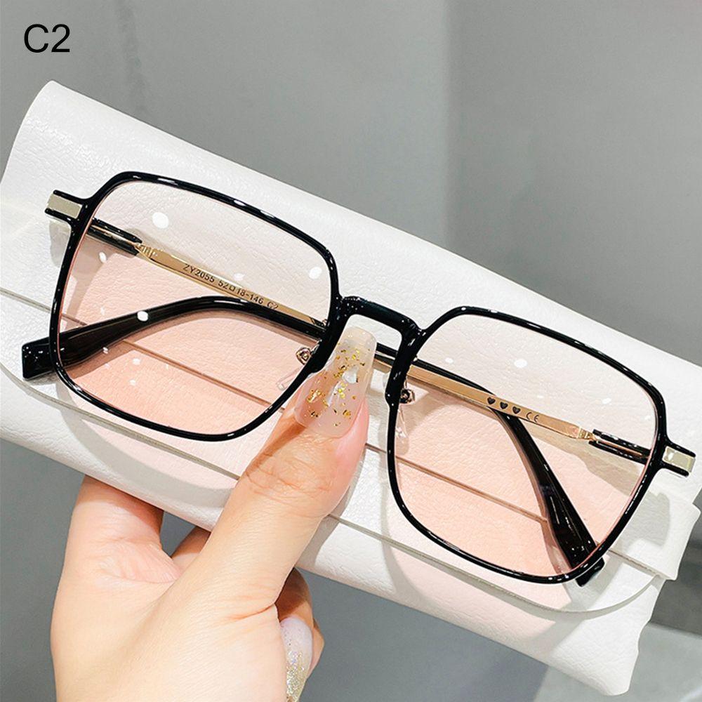 Trending Square UV Protection Clear Frame Sunglasses Oversized Sunglasses Shades Ladies Sun Glasses