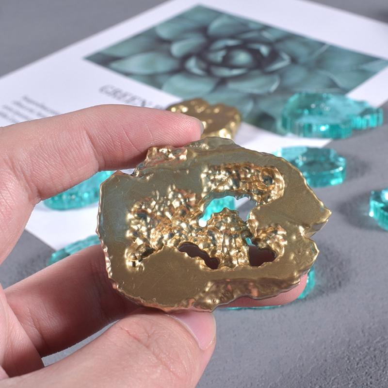 Irregular Crystal Stone Ornaments UV Crystal Epoxy Mold Necklace Earrings Mold