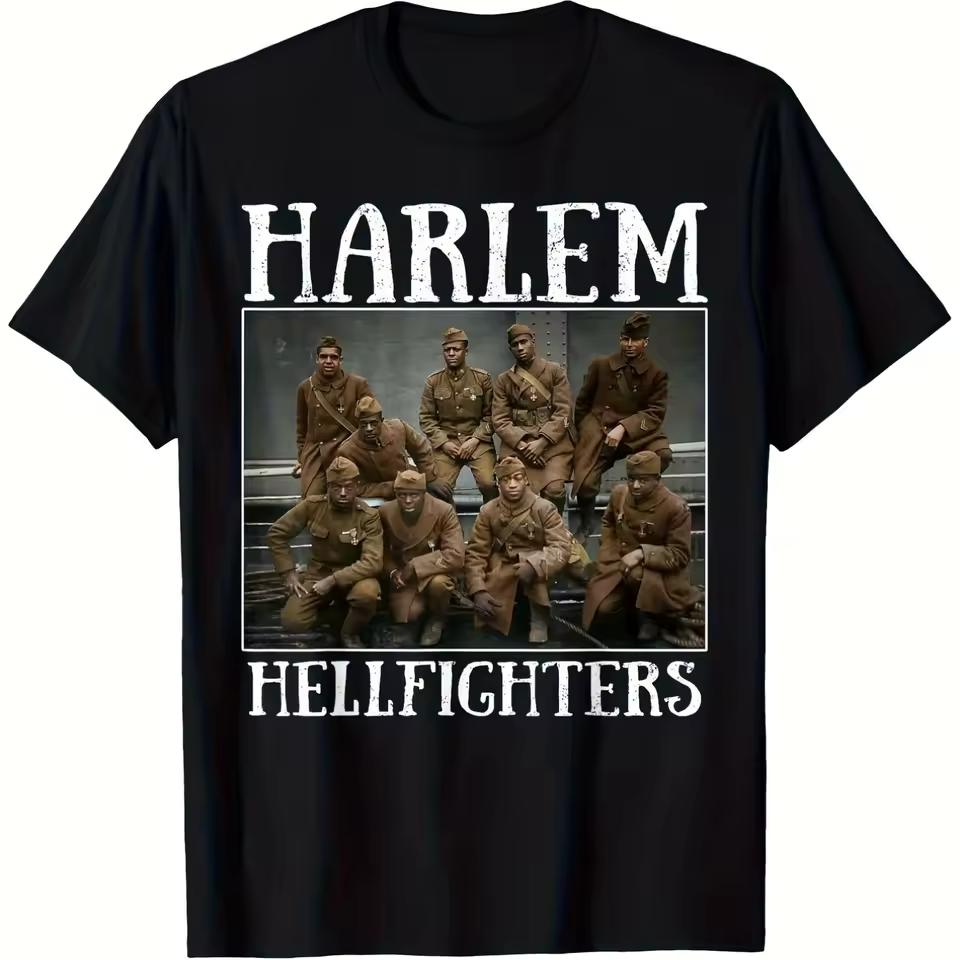 Hellfighters and kids tshirt African American Black History Casual Short Sleeve T-and kids tshirt Comfortable Fabric Street Style Trendy Top