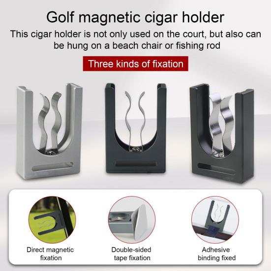 Magnetic Cigars Holder Sturdy Construction Secure Magnetic Grip Universal Simple Installation Golf Carts Cigars Clip
