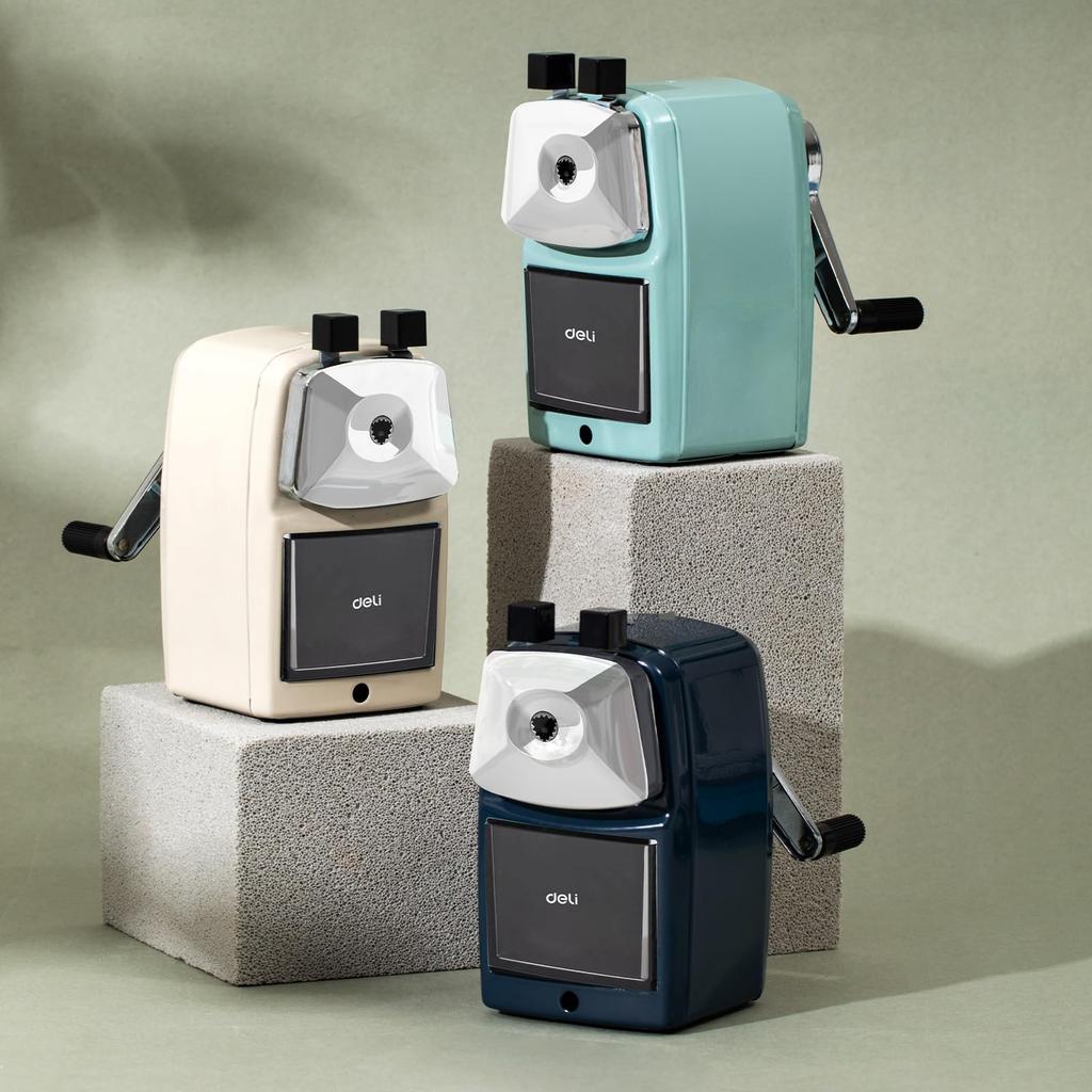 Deli Manual Pencil Premium Metal Broken Lead Lead Automatic Pen Glossy and Durable Fits a Wide Range of Transparent Dust Dark for Office and School