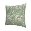 Наволочка с узором тюльпана Уильяма Морриса шалфейно-зеленого цвета, набивная ткань, наволочка, декоративная наволочка, чехол для подушки, на молнии для дома
