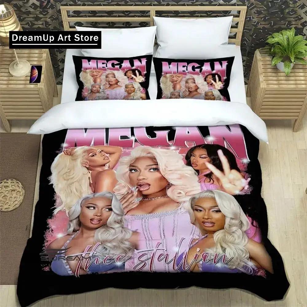 Рэперша Megan Thee Stallion Комплекты постельного белья изысканный набор принадлежностей пододеяльник комплект постельного белья с одеялом комплект постельного белья роскошные подарки на день рождения