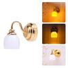 Dollhouse LED Wall Lamp 1/12 Dollhouse Miniature Furniture Wall Sconce for Dollhouse Interior Decoration Accessories