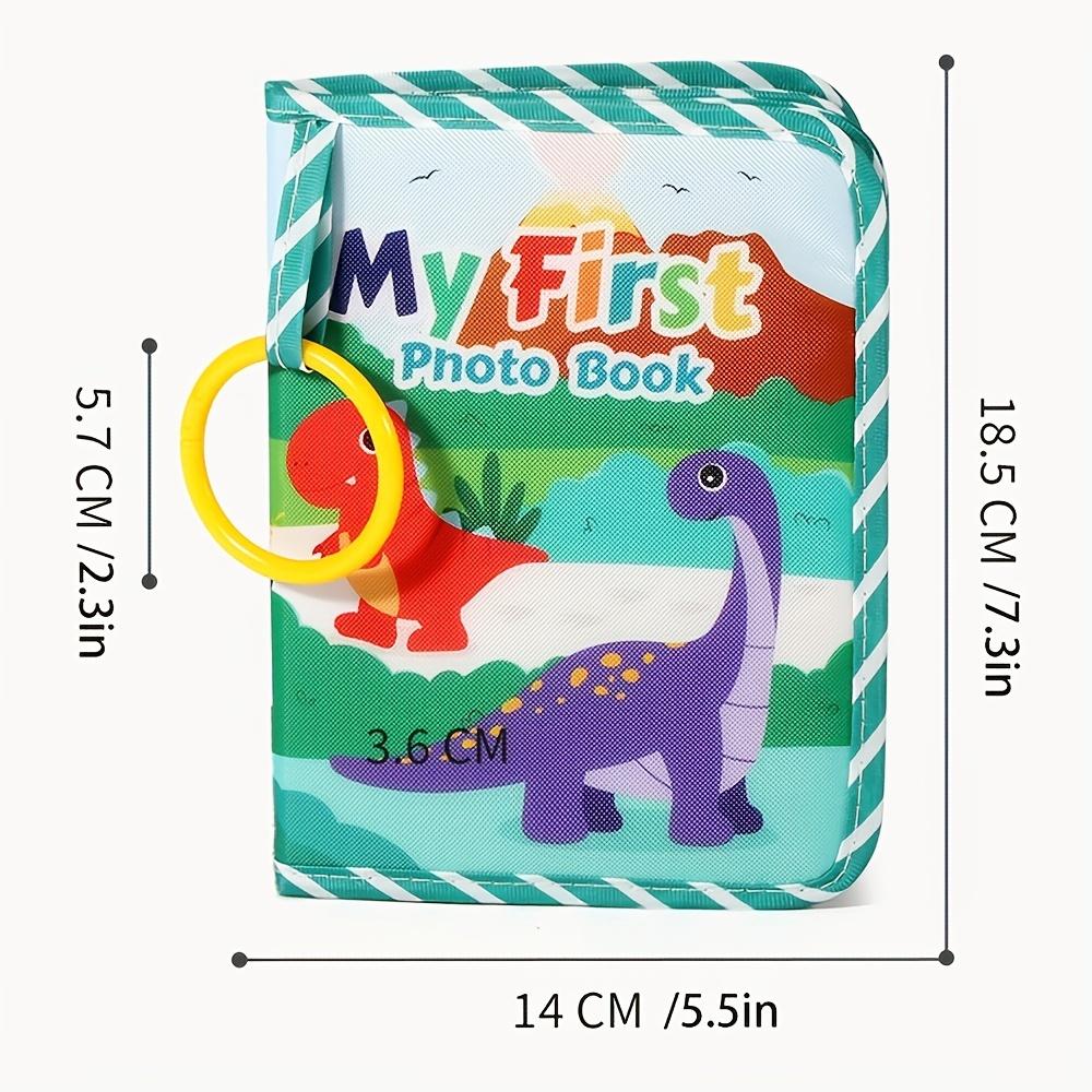Альбом для дебюта младенца, мягкий тканевый альбом с зеркалом, персонализированная рамка для коллажа с изображением семьи и друзей, складная тканевая рамка, тема животных для отдыха