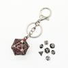 1 набор DND Hollow Metal Dice Keyring 20-гранный многогранный брелок для игры в РПГ