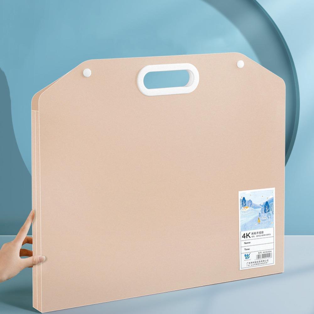 Portable Painting Paper Storage Bag Waterproof Drawing Paper Collection Book School Office