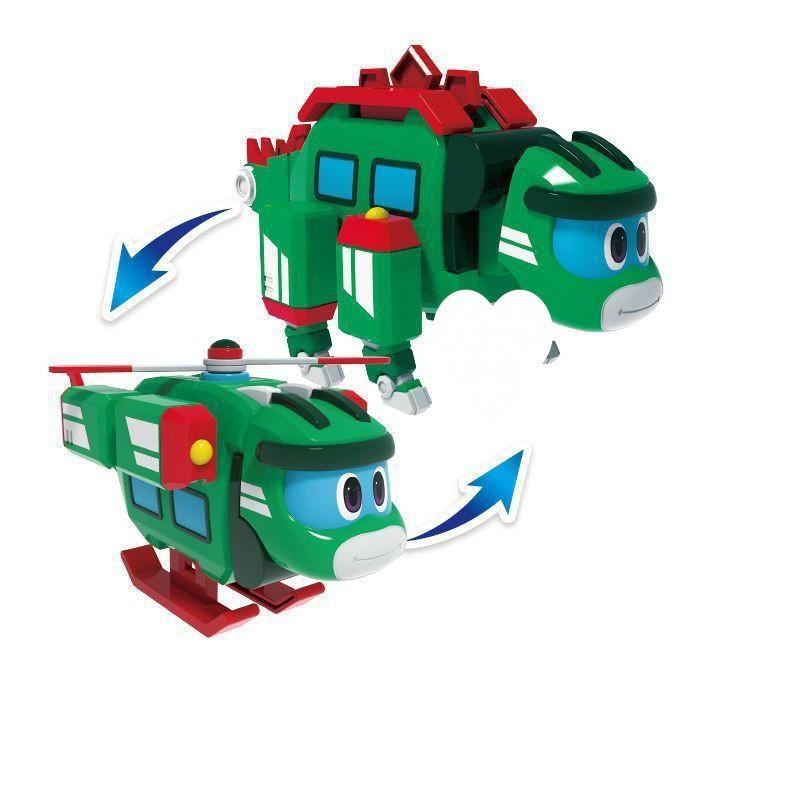 Gogo Dino Transforming Car Airplane Boat Crane Toy For Children