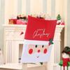 Christmas Santa Claus LED Chair Covers Red Holiday Chair Back Slipcovers Decorative Party Supplies Winter Dining Decoration