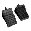 2pcs Car Trailer Wheel Chock Triangular Anti Slip Blocks Parking Wedges Rubber High Strength Car Stopper Wheel Alignment Block