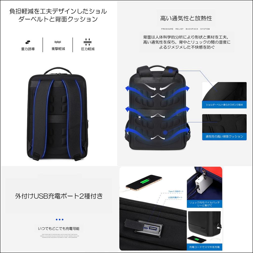 Business Black X Inch Computer Waterproof School Stainless Steel Commuting Large Business [KAZILY] Backpack, [Lightweight Multifunctional] 15.6
