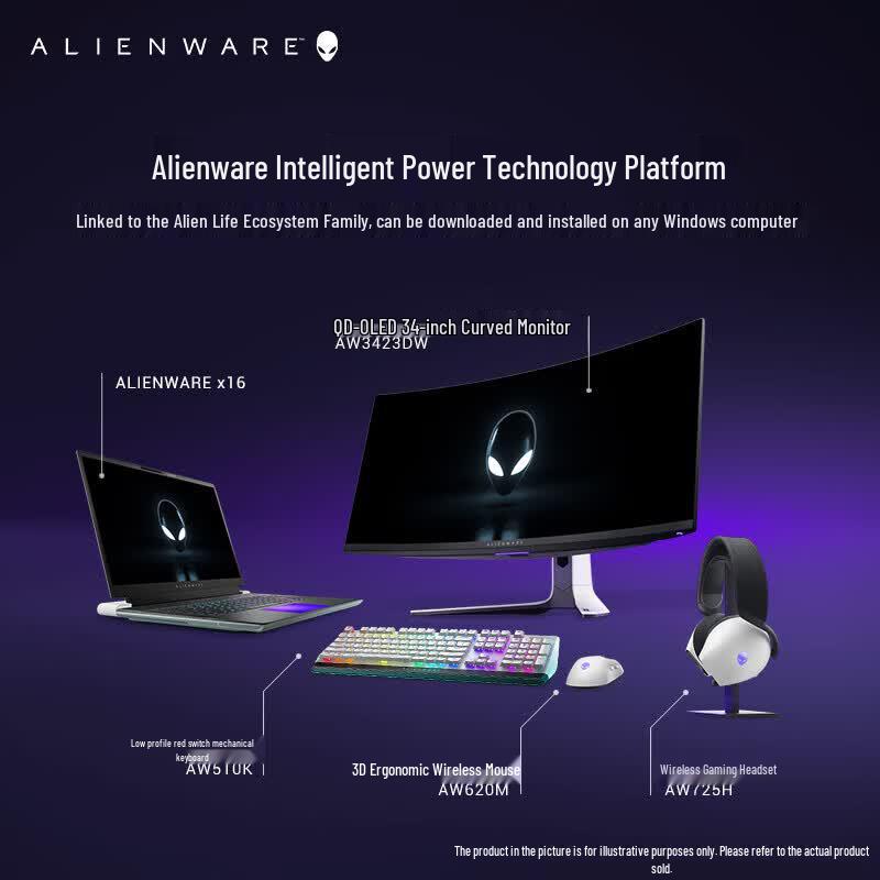 Беспроводная игровая гарнитура Alienware AW725H с тремя режимами