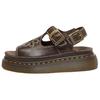 Dr. Martens Dunnet Leather Elegant Fashion One-Strap Sandals Women Sandals Brown 40526200