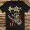 Горячая футболка Jimi Hendrix с гитарой и флагом США Черная Все размеры Унисекс футболка 1C230