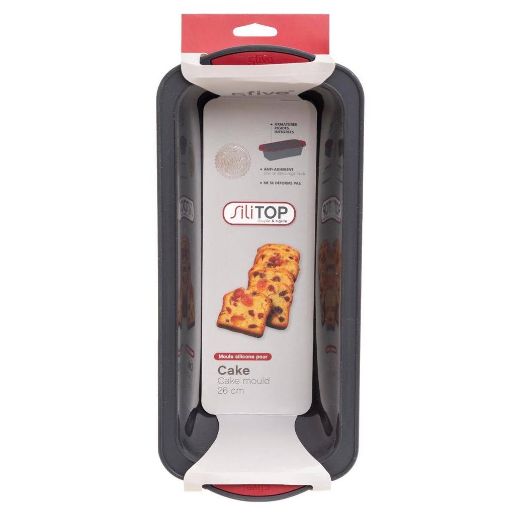 Прямоугольная силиконовая форма премиум-класса 31x13,5x7,5 см.