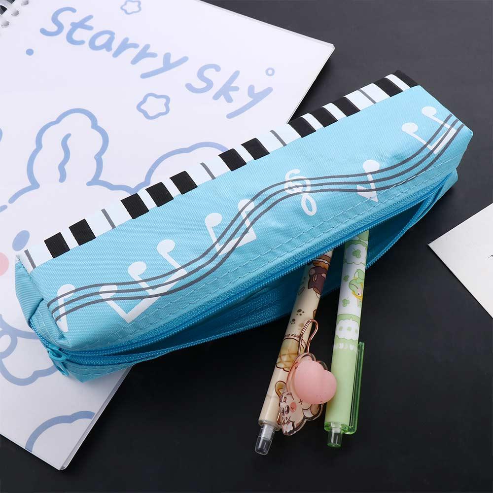 Layer Piano Note Pencil Bag Musical Note Piano Pouch Student Pencil Case Musical Pencil Cases