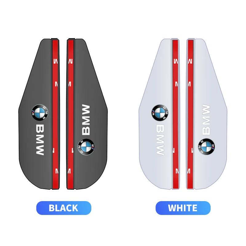 2Pcs Car Rearview Rain Eyebrow Transparent Stickers 50 Anniversary For BMW E36 E60 E90 X2 X1 X3 X5 E46 E39 E70 M3 M5 M6 50 JAHRE