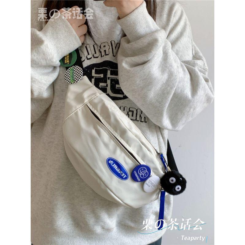 Сумка на пояс для мобильного телефона в японском стиле, в стиле инс, модная мужская нагрудная сумка, минималистичная универсальная сумка, женская повседневная спортивная сумка-мессенджер, мужская