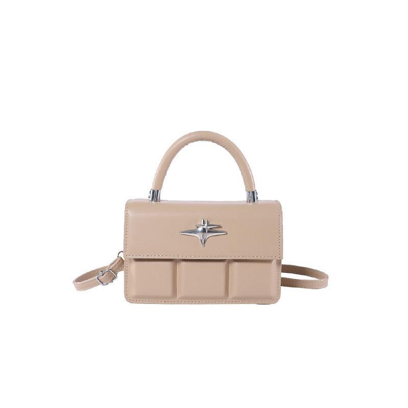 Stylish Black Pu Mini Handbag For Women With Lock Closure And Casual Design