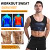 Mens Waist Trainer Sweat Vest for Weight Loss Body Shaper Workout Tank Tops Shapewear Fat Burning Sauna Suit Slimming Polymer Sauna Vest Undershirt