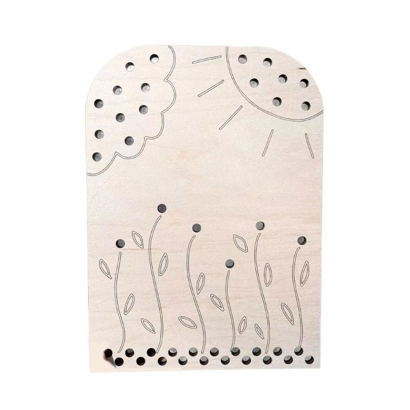 Flower Leaf Collector Board Handcrafts Wood Flower Arrangement Support Table Display for Indoor Use Valentines Gift