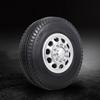 Compatible with Tamiya 1/14 RC Tractor Truck Aluminum Alloy Front & Rear Truck Wheel Rim Tires 6PCS
