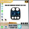 Автомобильный радиоприемник Android 14 Player для Jeep Compass Patriot 2011-2017 Навигация 4G GPS Беспроводной Carplay Bluetooth Сенсорный экран Стерео