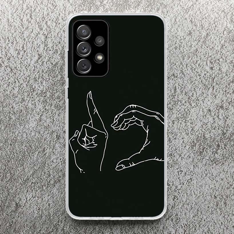 Middle Finger Print Soft Case for Samsung Galaxy A52 A51 A50 A42 A32 A22 A12 Phone Shell A41 A31 A21S 71 A30S A20S A10S A40
