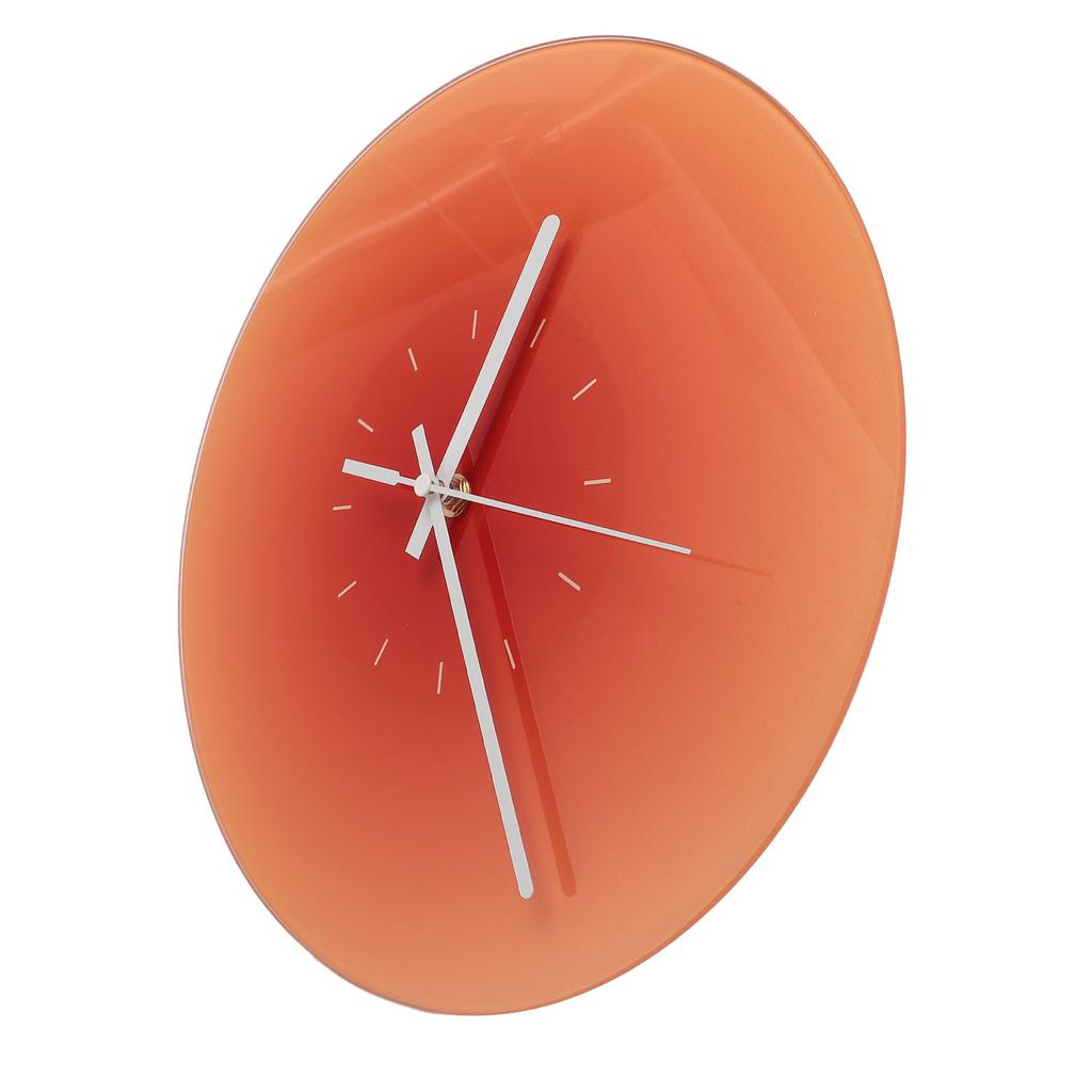 12-дюймовые стеклянные настенные часы с бесшумным ходом, работающие от батареек, круглые настенные часы для гостиной, кровати
