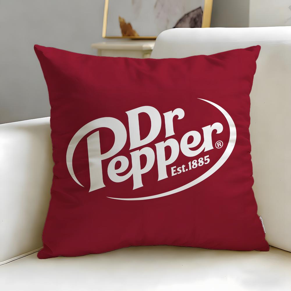 Классический бренд напитков Dr Pepper Наволочка Мягкая и Легко стирающаяся – Универсальная для Дивана, Кровати, Путешествий и Офиса