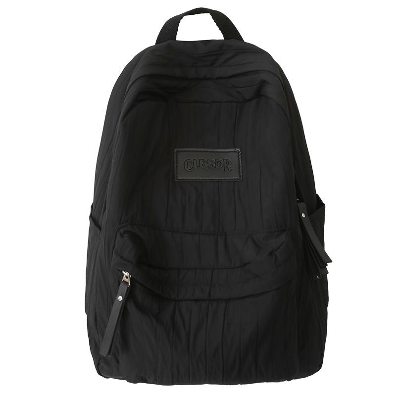 Женская школьная сумка, однотонный рюкзак большой вместимости, легкий дорожный рюкзак