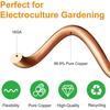 6Pcs 12 Inch Electric Grow Antennas Copper Stake Copper Wire Plant Stake Easy Installation Indoor Outdoor Plant Growing Accessories