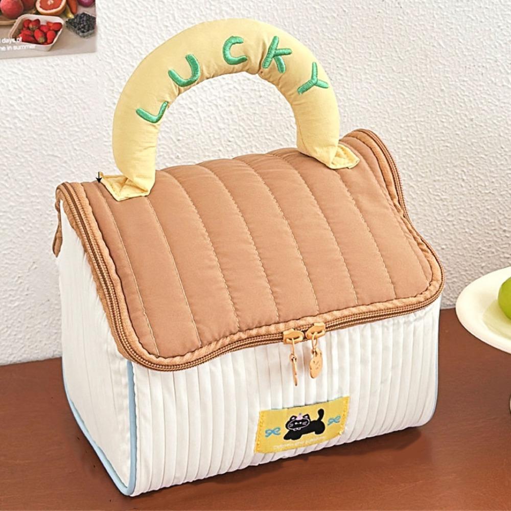 House-shaped Cute Cabin Makeup Bag Kawaii Portable Storage Bag Cute Handheld Cosmetic Case Outdoor