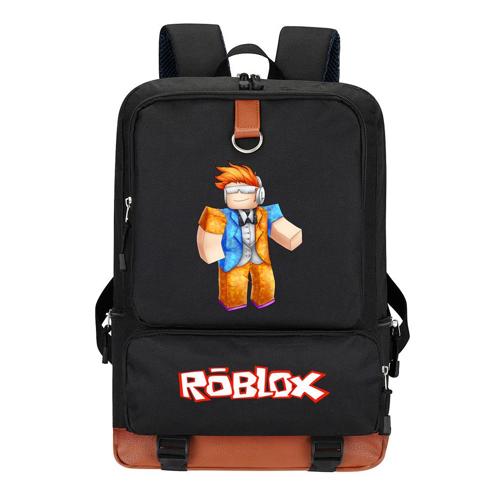 Virtual World Game Men'S And Women'S Backpacks Student Schoolbags Travel Bags Computer Bags Animation Cartoon Backpacks