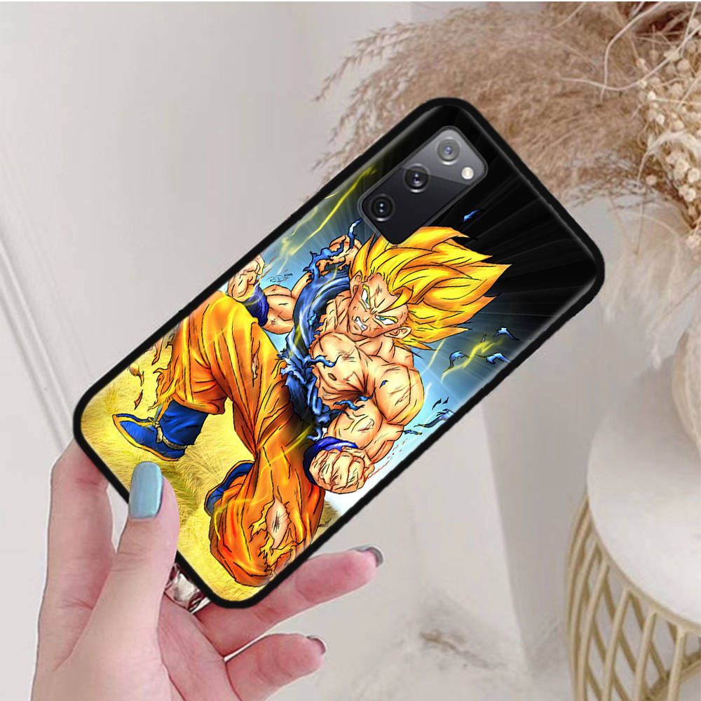 Черный чехол для Xiaomi Poco X6 X4 M5 M6 F5 F6 C65 C55 C50 C51 C40 Pro Redmi 14C A3X 13C 12C 11T 10A 9C Note 7 6 8A Plus W-85 Dragon Ball Z