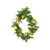 Fake Lemon Garlands Fake Leafs Rattan Artificial Plants Yellow Green Plastic Material Garden Deco Home Decoration