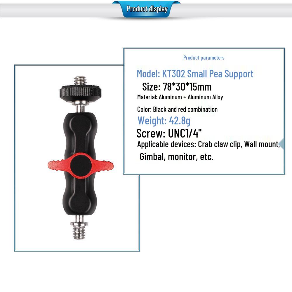 Double-Headed Magic Arm Bracket with Flash Clamp